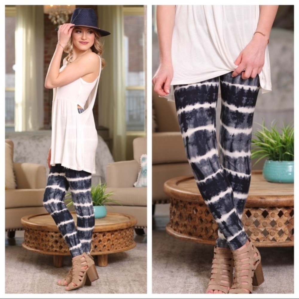 New - Tie-dye Print Leggings